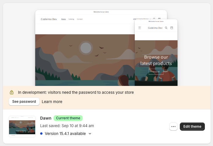 Click Customize button on your active theme